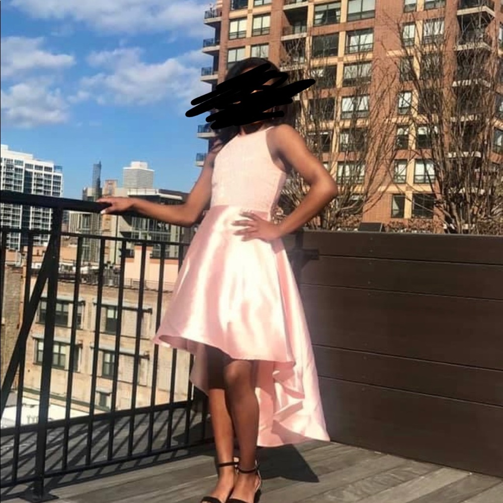 Beautiful semi-formal peach dress